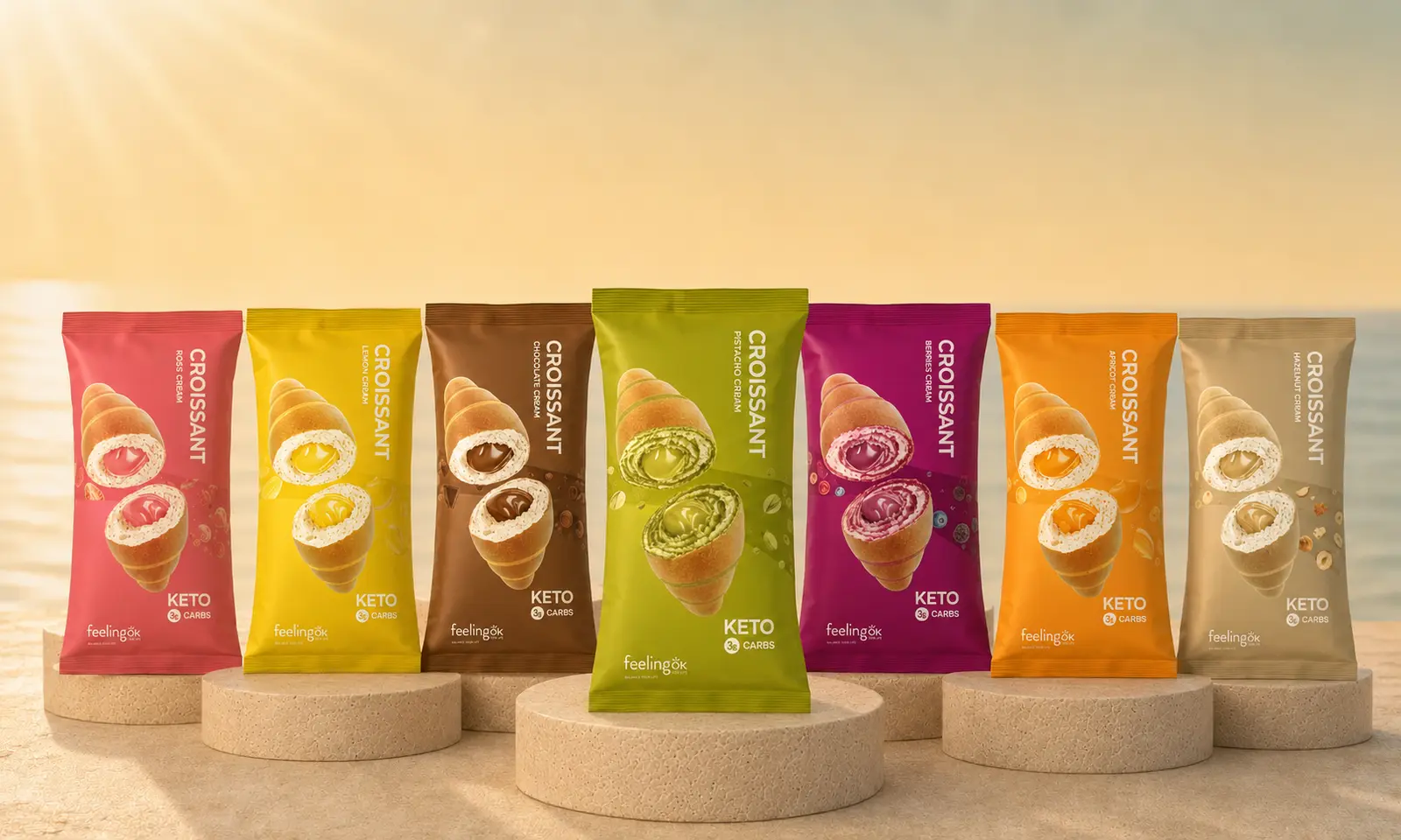 FeelingOK — Premium healthy dessert product concept